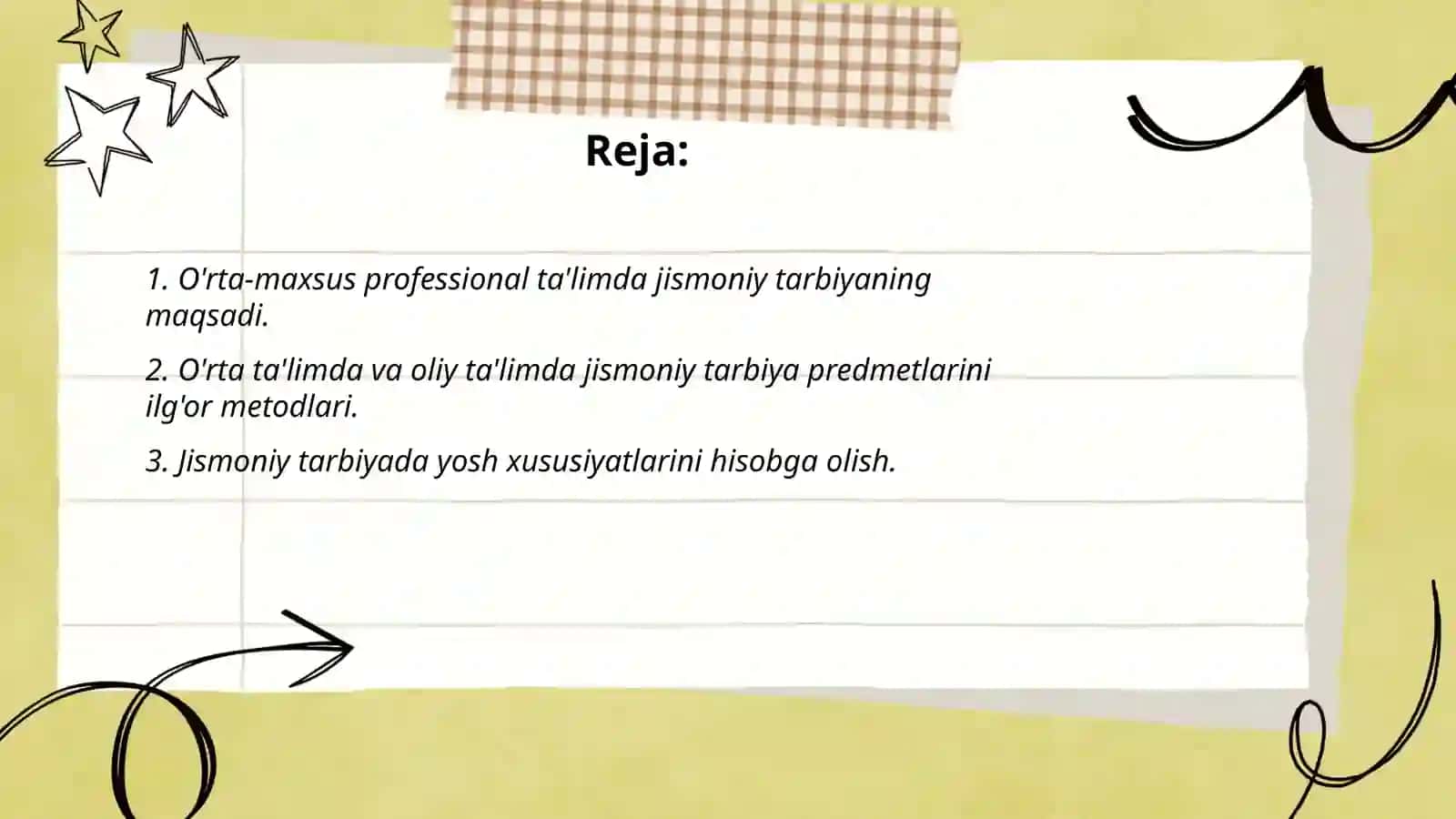 O’rta-maxsus professional ta’limda jismoniy tarbiyaning maqsadi 2