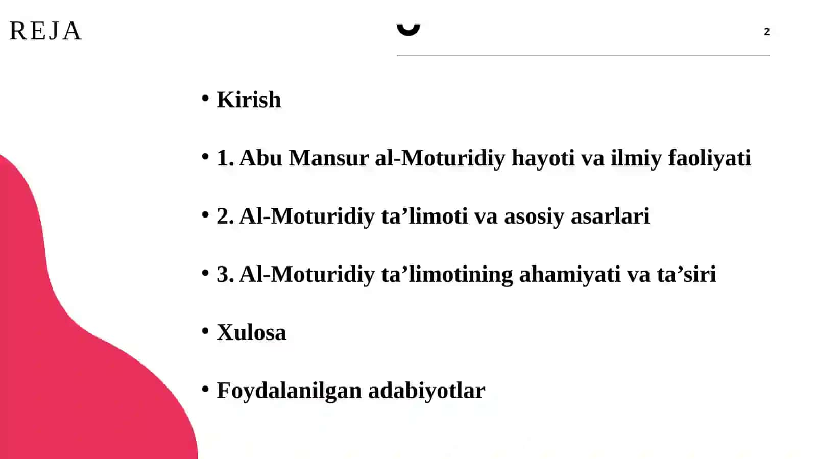 Al-Moturidiy ta'limoti 2