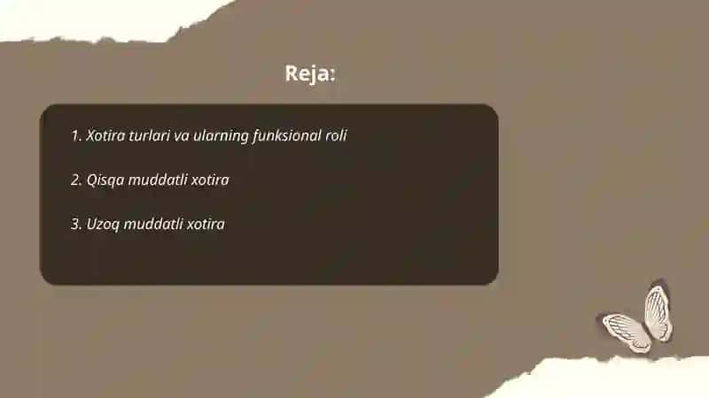 Xotira turlari 2