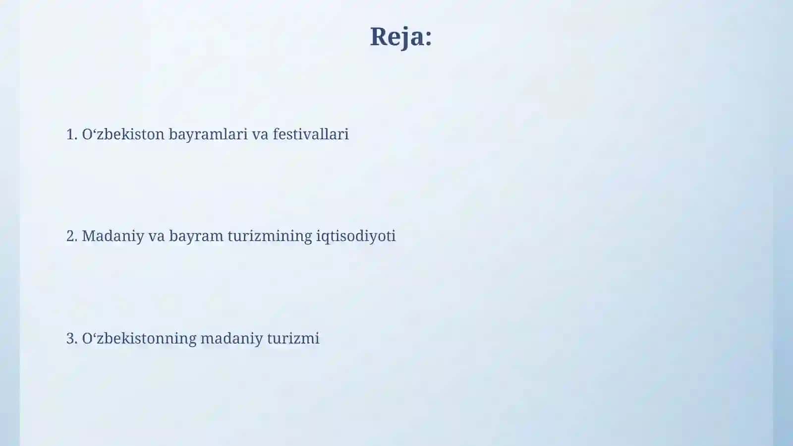 Oʻzbekiston bayramlari va festivallari 2