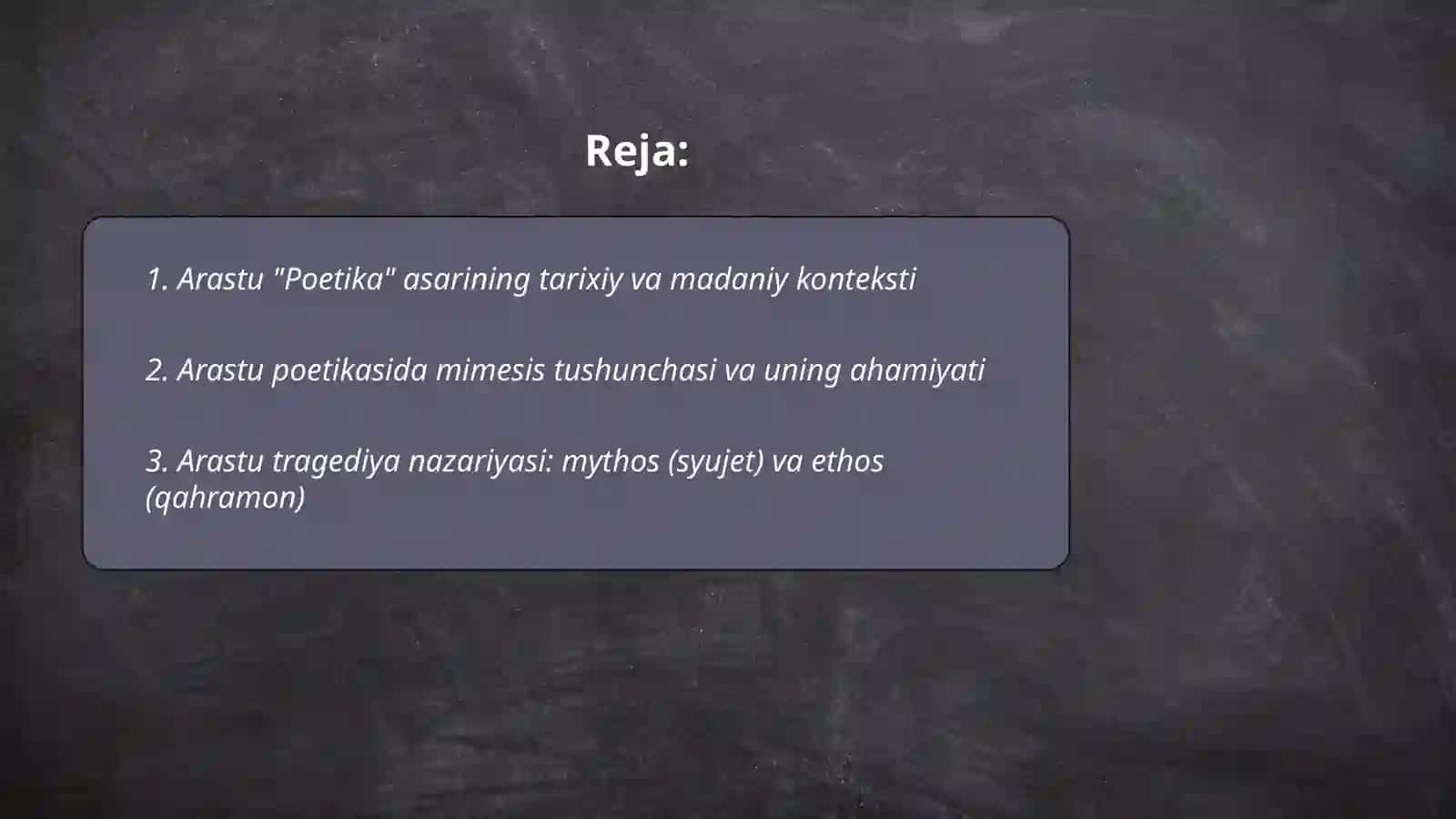 Arastu Poetikasi 2