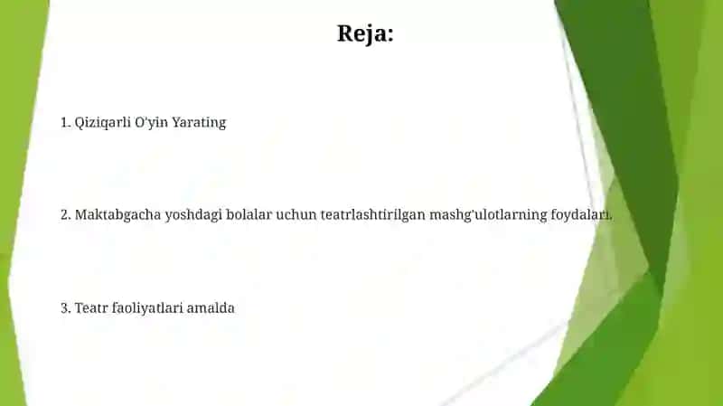 Maktabgacha ta'lim tashkilotida sahnalashtirish faoliyati 2