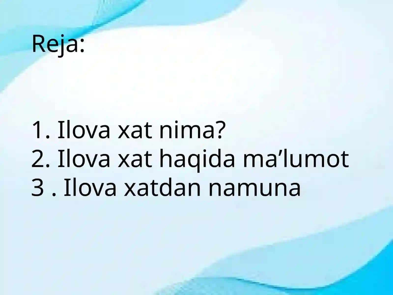 Ilova xati 2