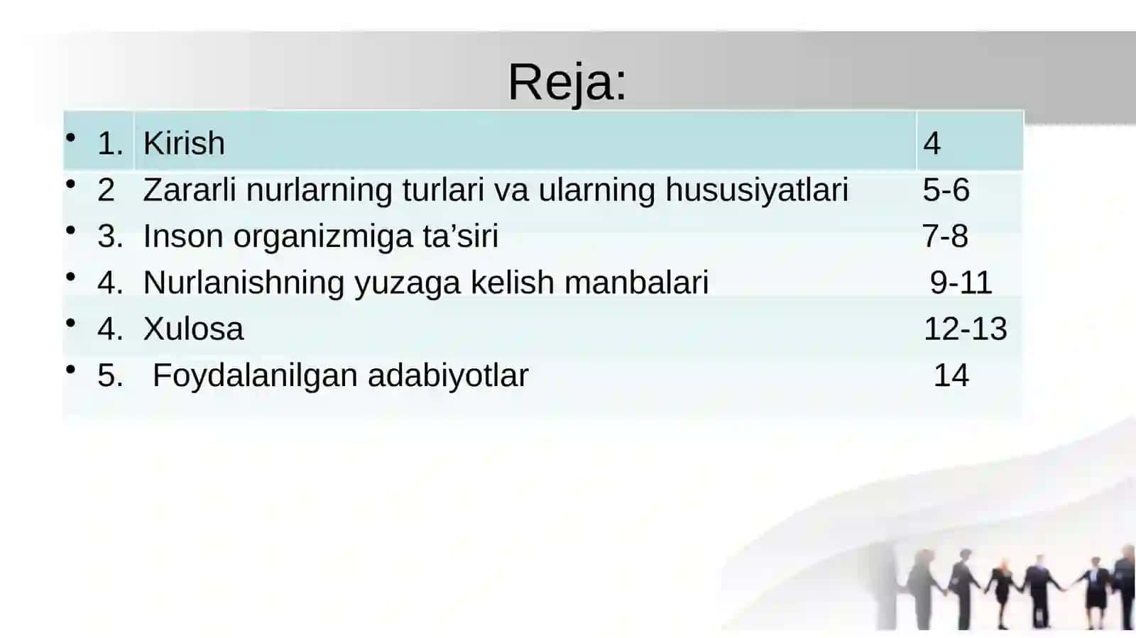 Zararli nurlanishlar 2