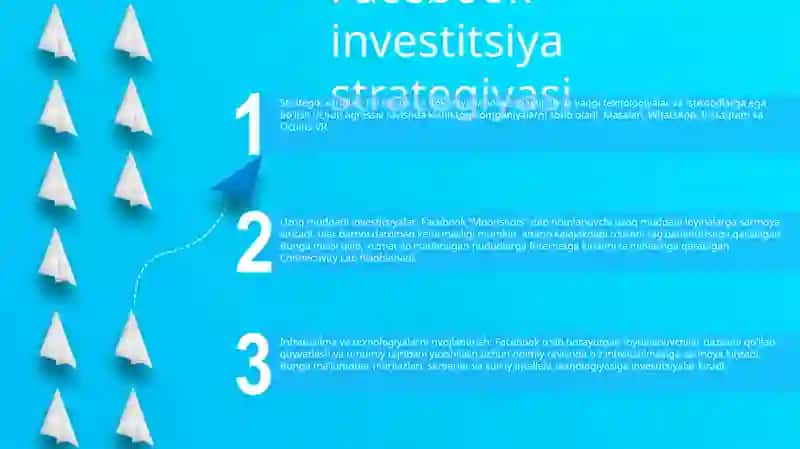 Facebook Platformasini Investitsiya Faoliyati 2