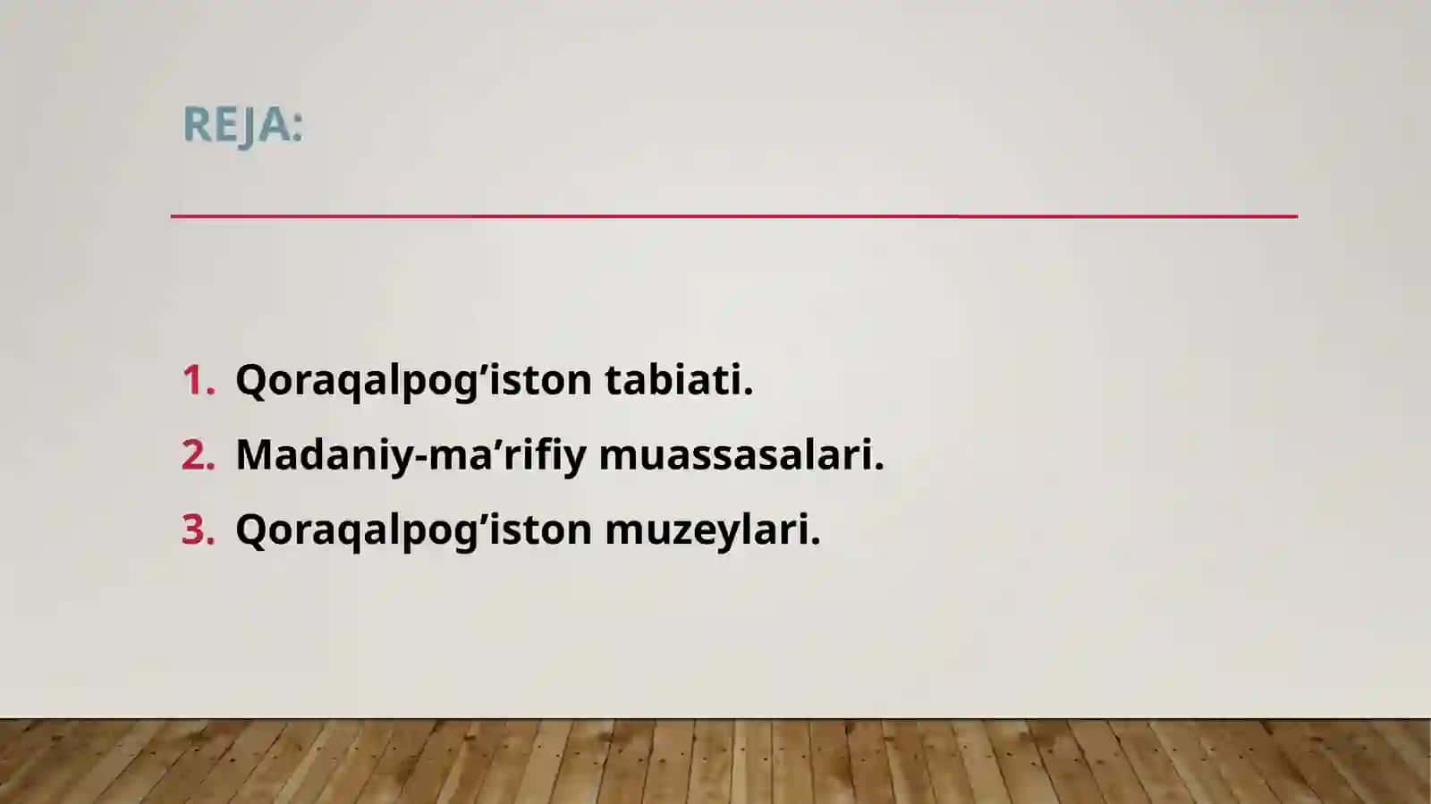 Qoraqalpog’iston avtonom respublikasi 2