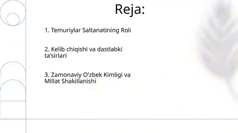 Temuriylar Saltanatining Rolı 2