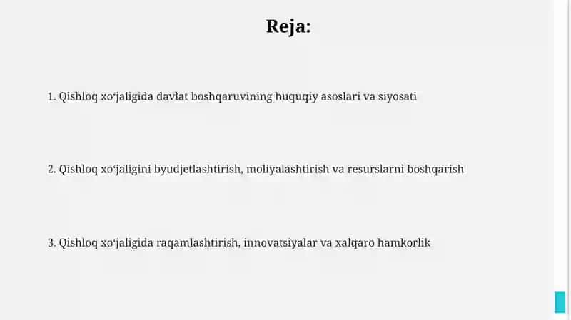 Agrar sohada davlat boshqaruvi 2