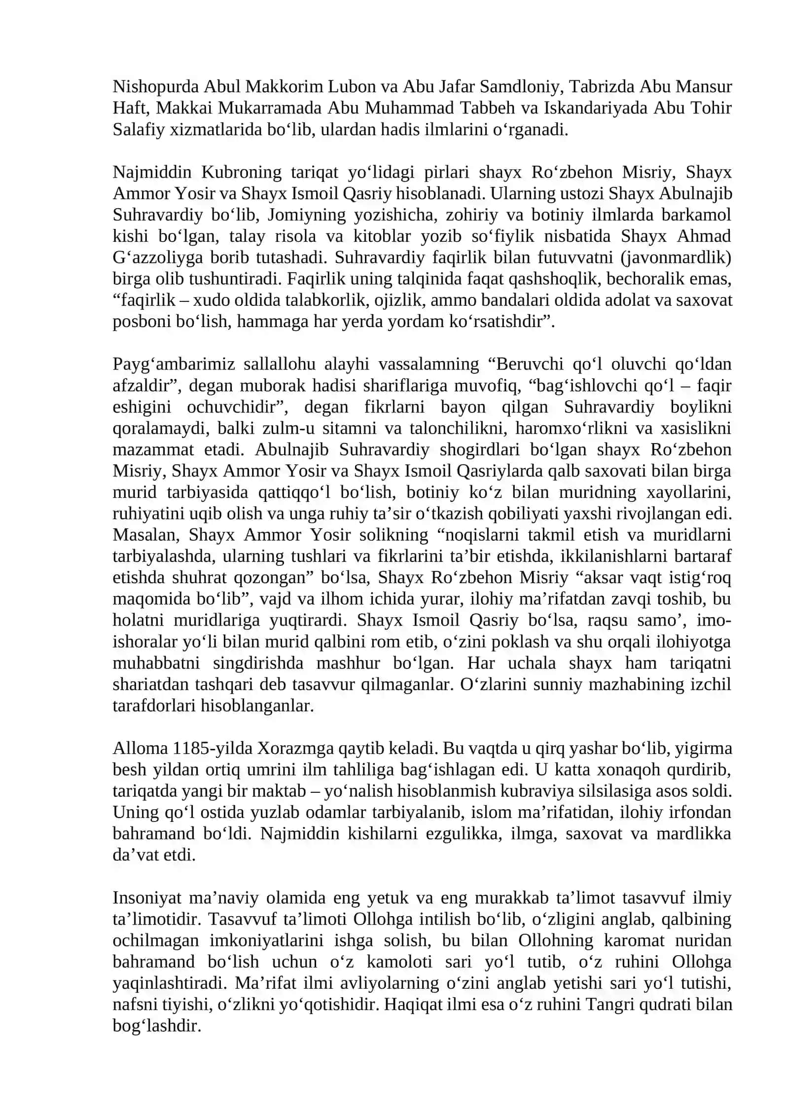 Ma’naviyatimizning buyuk siymolari 2