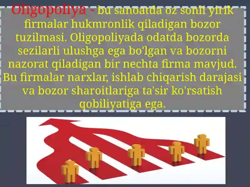 Oligopoliya va Monopolistik raqobat 2