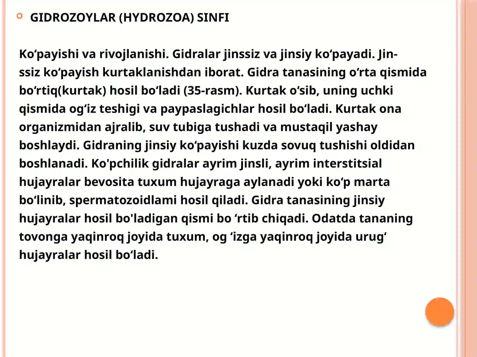 GIDROZOYLAR (HYDROZOA) SINFI 2