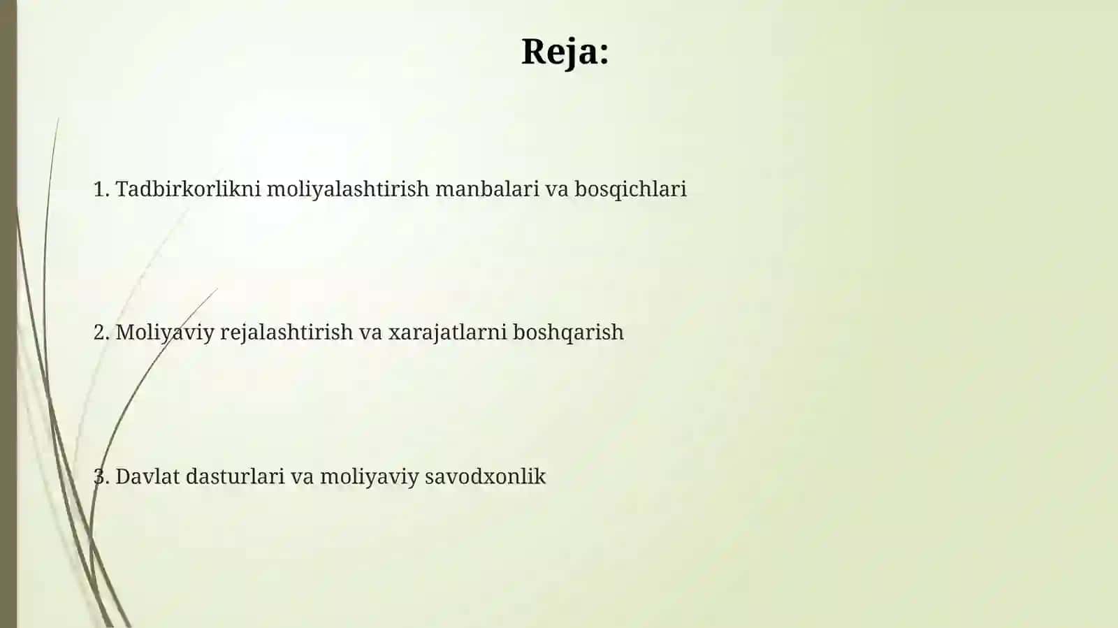 Tadbirkorlikfaoliyatinimoliyalashtirish 2