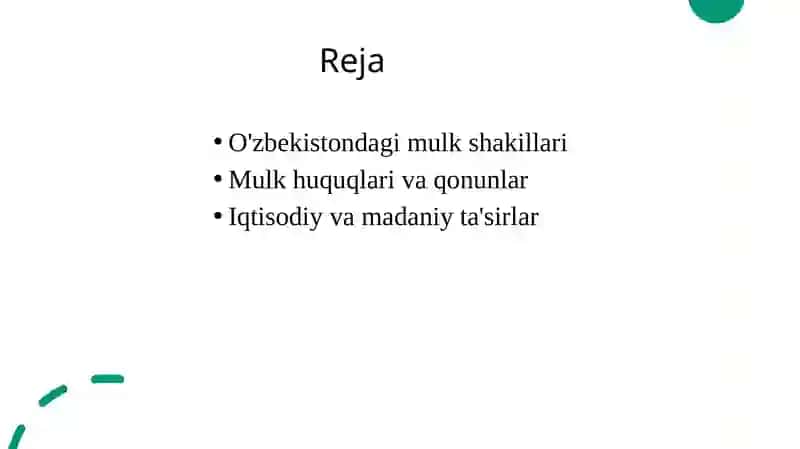 O'zbekistondagi Mulk Shakillari 2