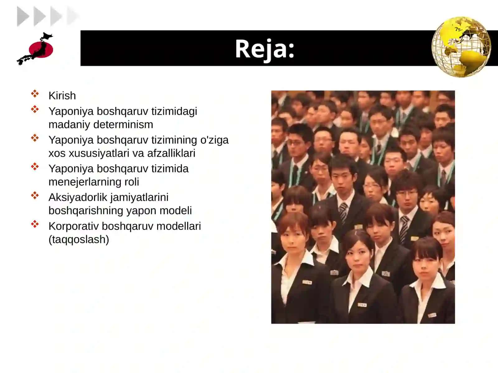 YAPONIYA BOSHQARUV MODELINING XUSUSIYATLARI 2