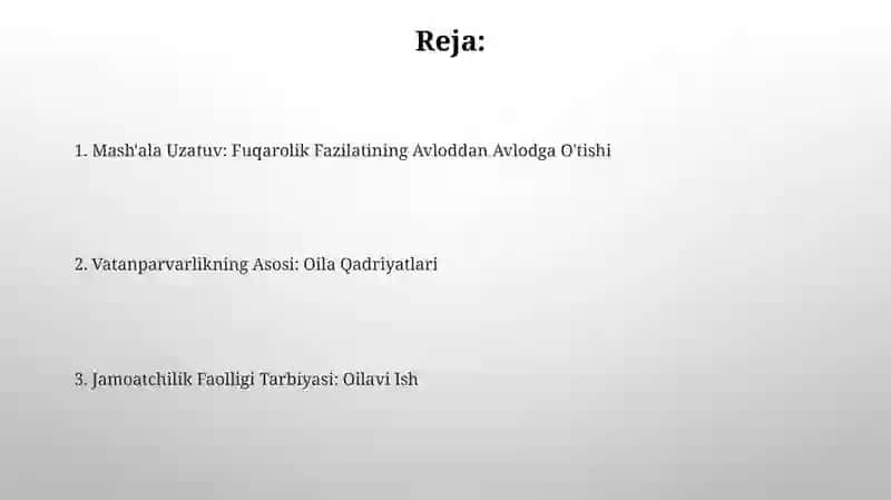 Fuqarolik va Vatanparvarlik Tarbiyasi 2
