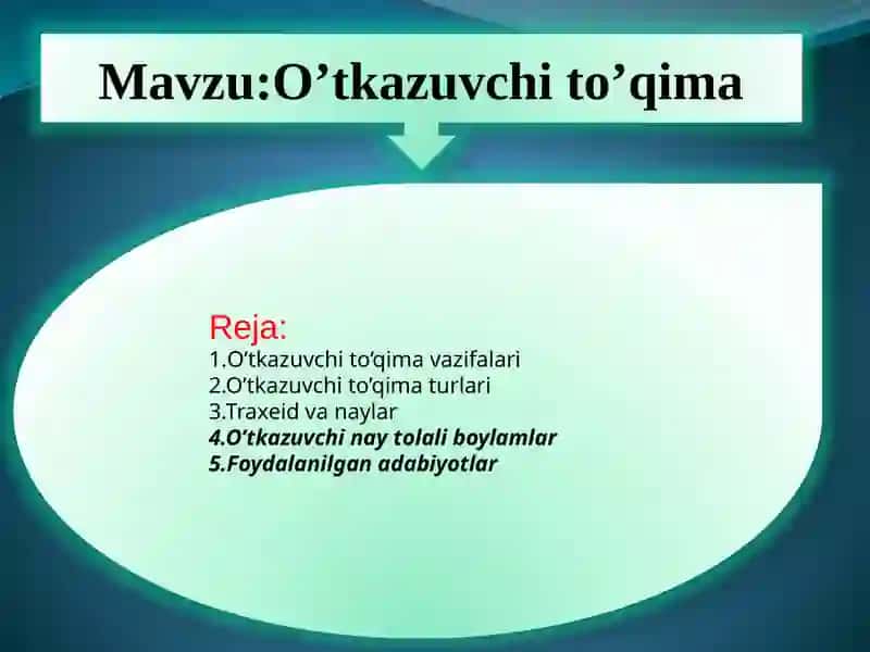 O'tkazuvchi to'qima 2