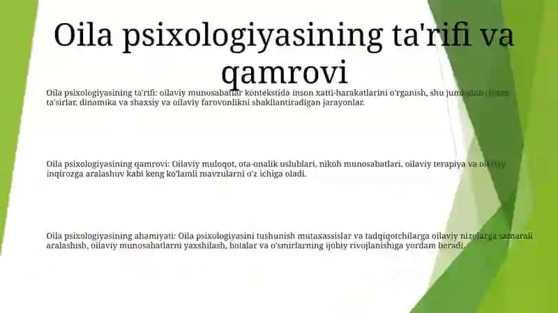 Oila Psixologiyasi 2