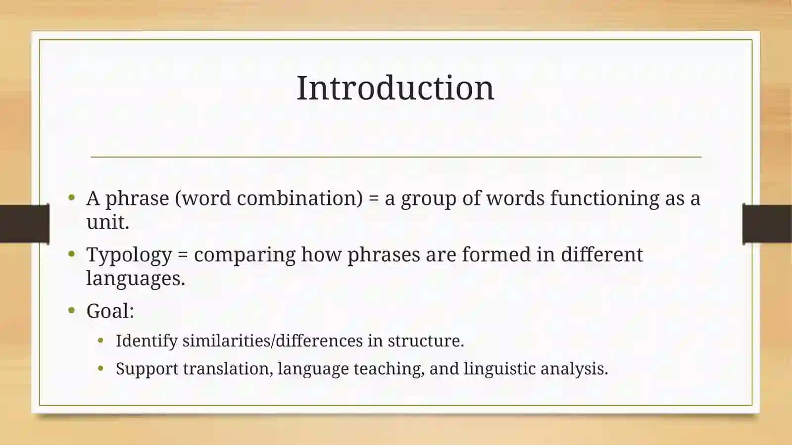 Typology of Phrases / Word Combinations 2