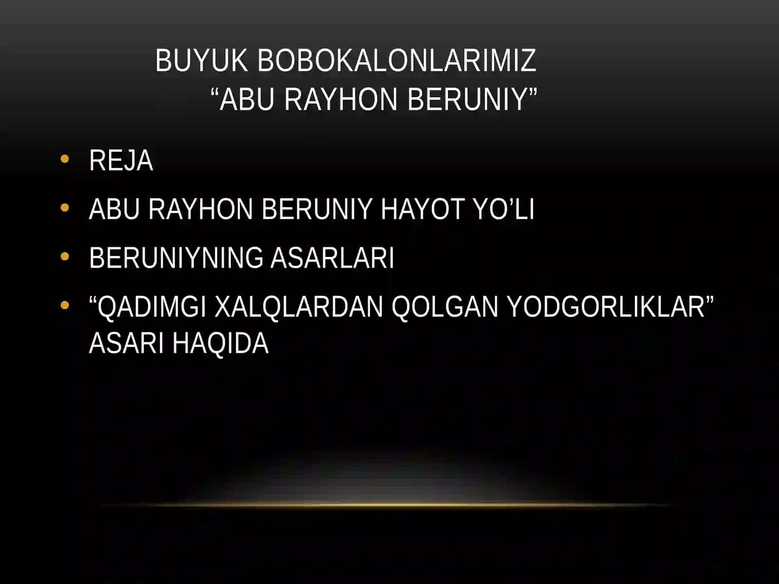 "ABU RAYHON BERUNIY" 2