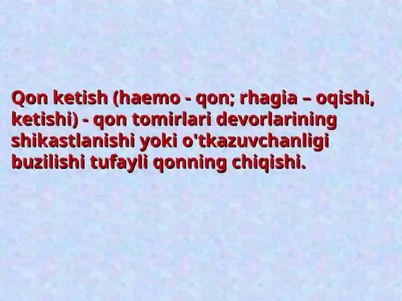 Qon ketishi 2