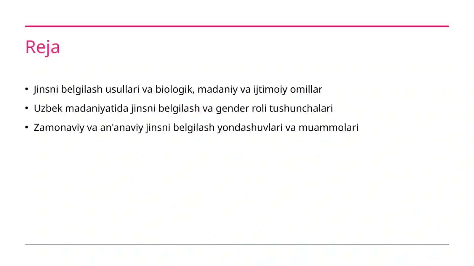 Jinsni belgilash xillari 2