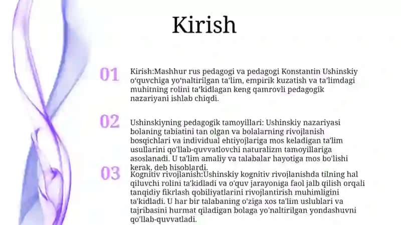 Ushinskiyning Pedagogik Nazaryasi 2