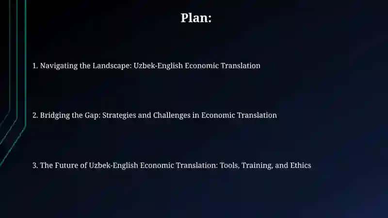 Uzbek-English Economic Translation 2