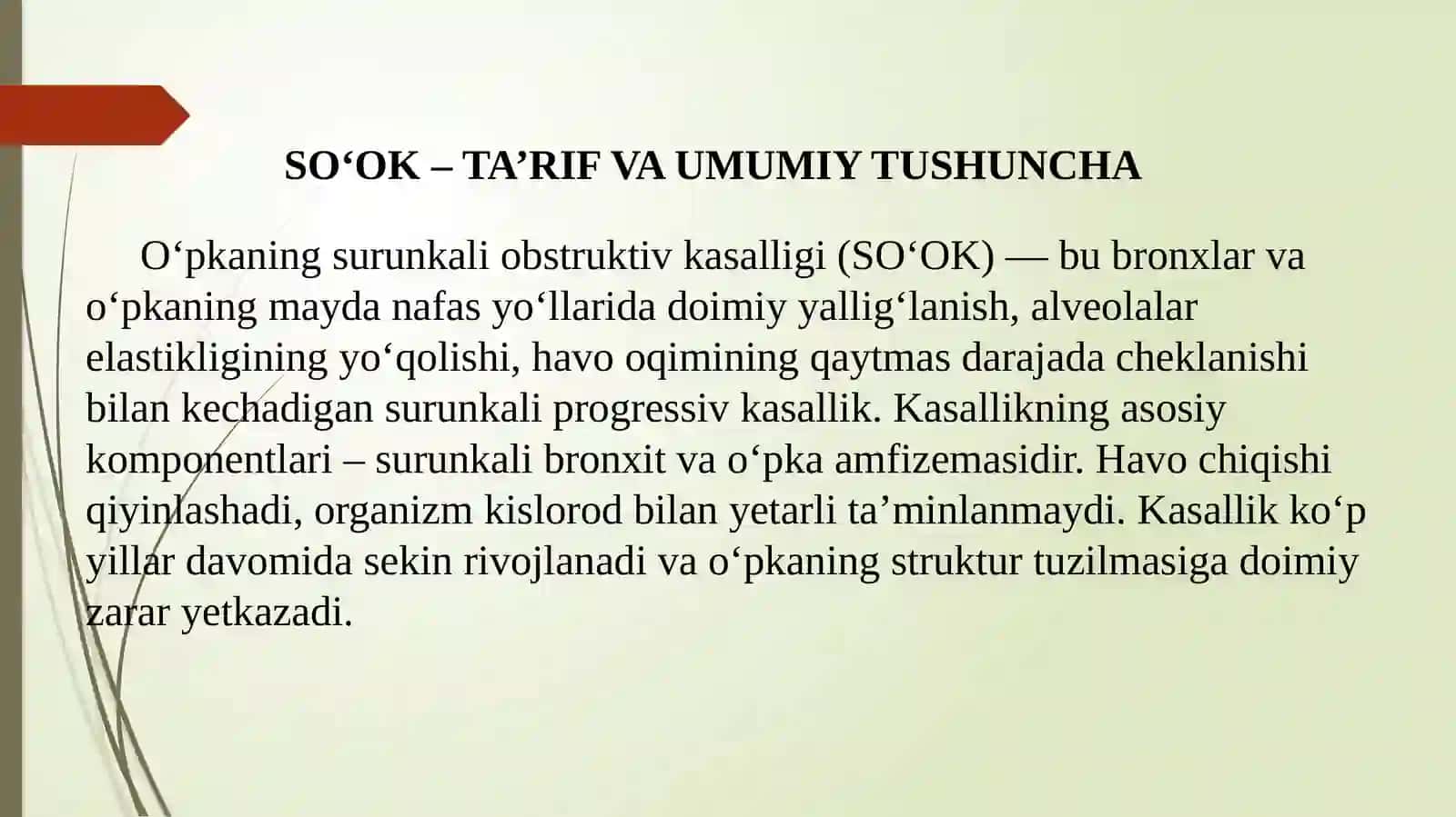 O‘pkaning Surunkali Obstruktiv kasalligi 2
