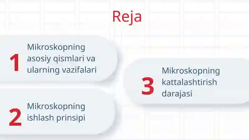 Mikroskop tuzilishi va uning kattalashtirishi 2