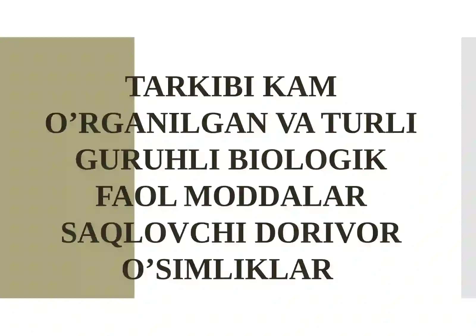 Farmakognoziya Fani 2