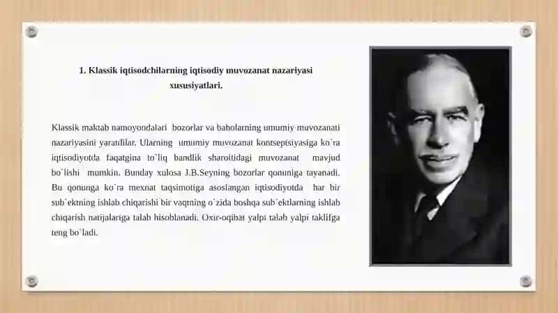 Jon Meynard Keynsning iqtisodiy ta’limotlari 2