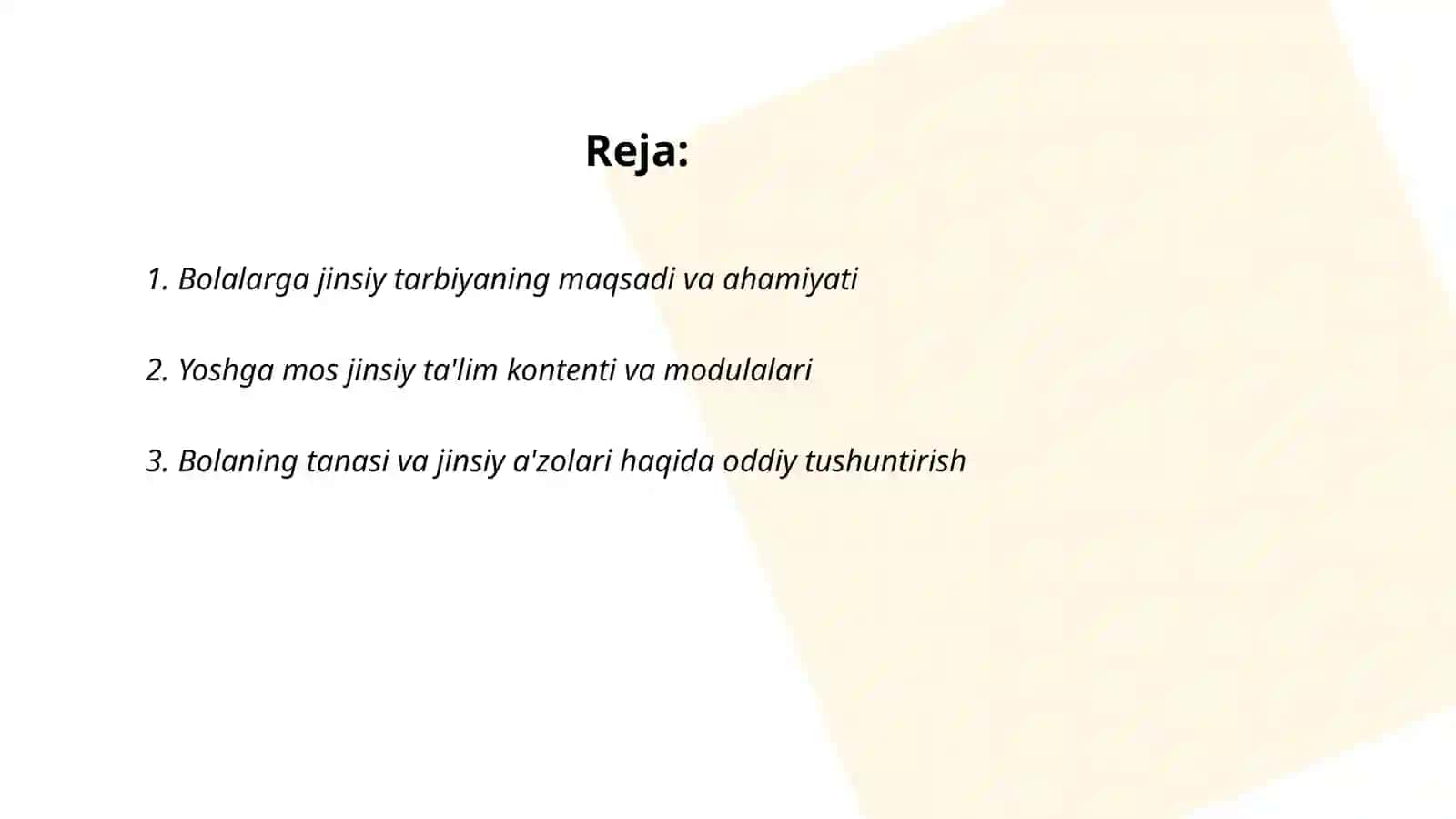 Bolalarning jinsiy tarbiyasi 2