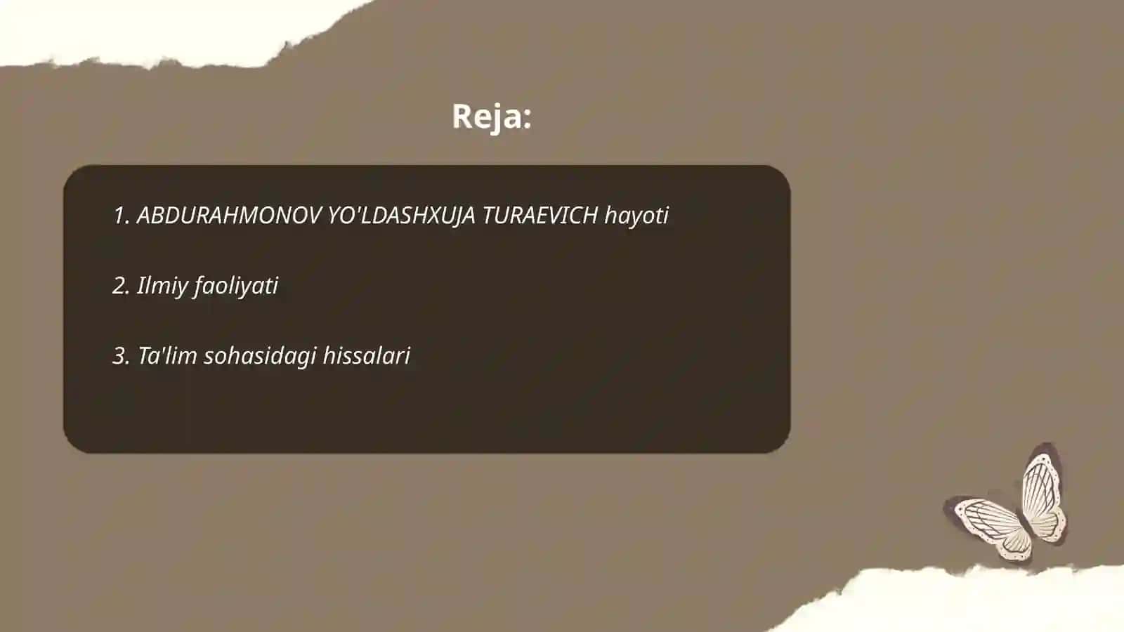 Abdurahmonov Yo'ldashxuja Turaevich hayoti 2