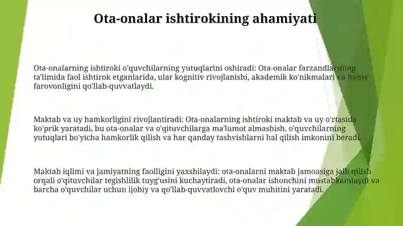 Maktab Boshqaruvida Ota Onalar Faol Ishtirokini Ta'Minlash 2