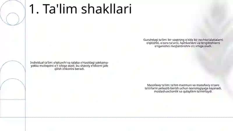 Tarbiya Jarayonining Shakllari Va Metodlari 2