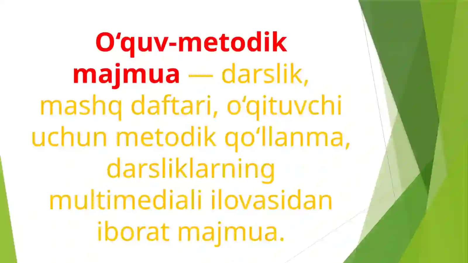 O‘quv-metodik majmua 2