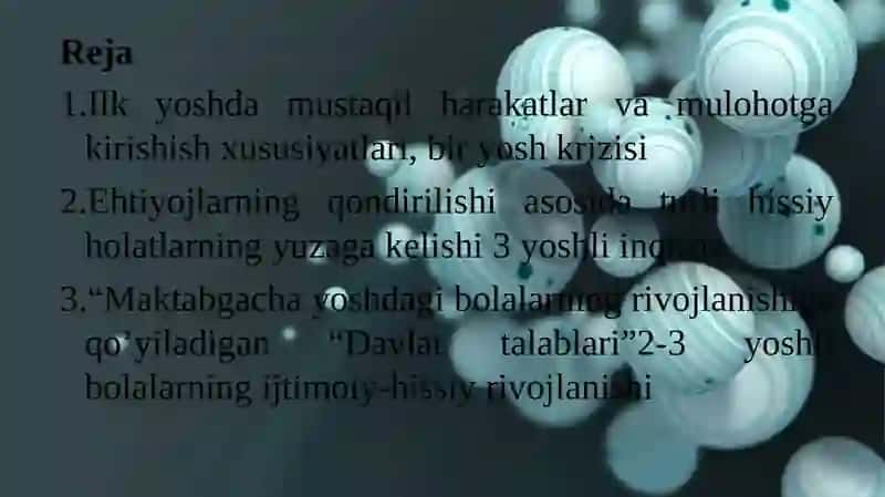 Maktabgacha yoshdagi bolalarning rivojlanishi 2