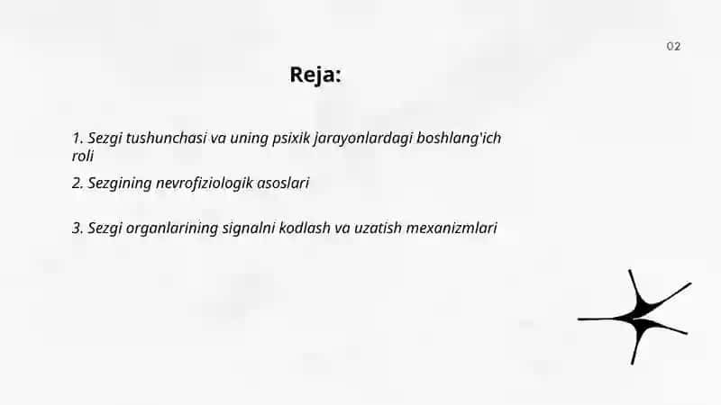 Sezgi psixik jarayonlarining boshlang'ich holati ekanligi 2