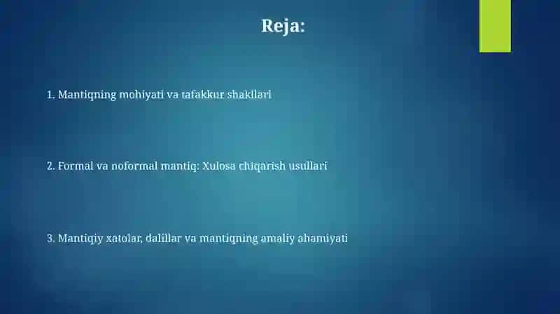 Falsafandan mustaqil ish 2