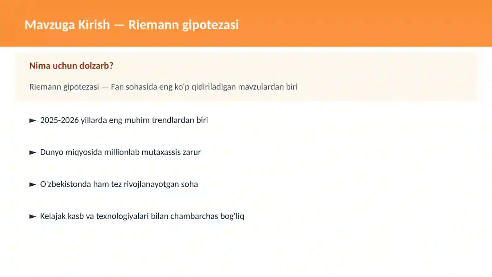 Riemann gipotezasi 2