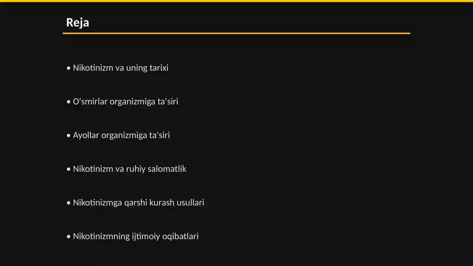 Nikotinizm va uning asoratlari 2