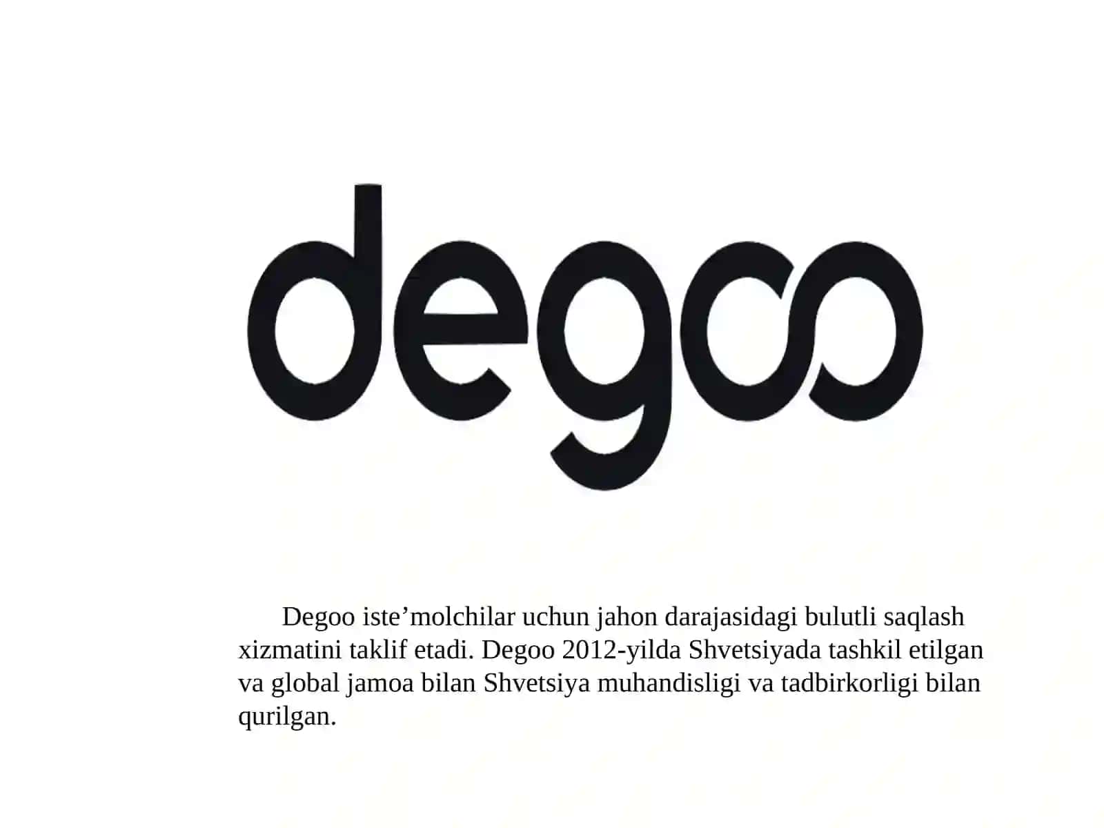 Degootexnologiyasi 2