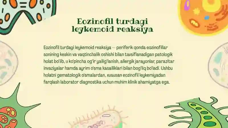 Eozinofil turdagi leykemoid reaksiya 2