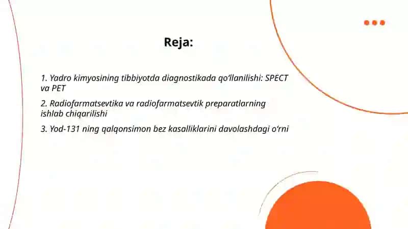 Yadro kimyosining tibbiyotdagi oʻrni 2