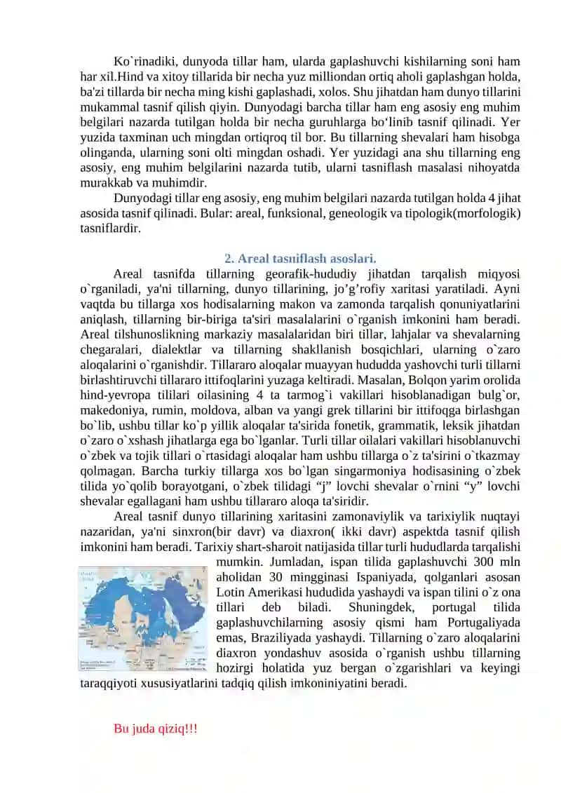 Tillarni Tasniflash 2