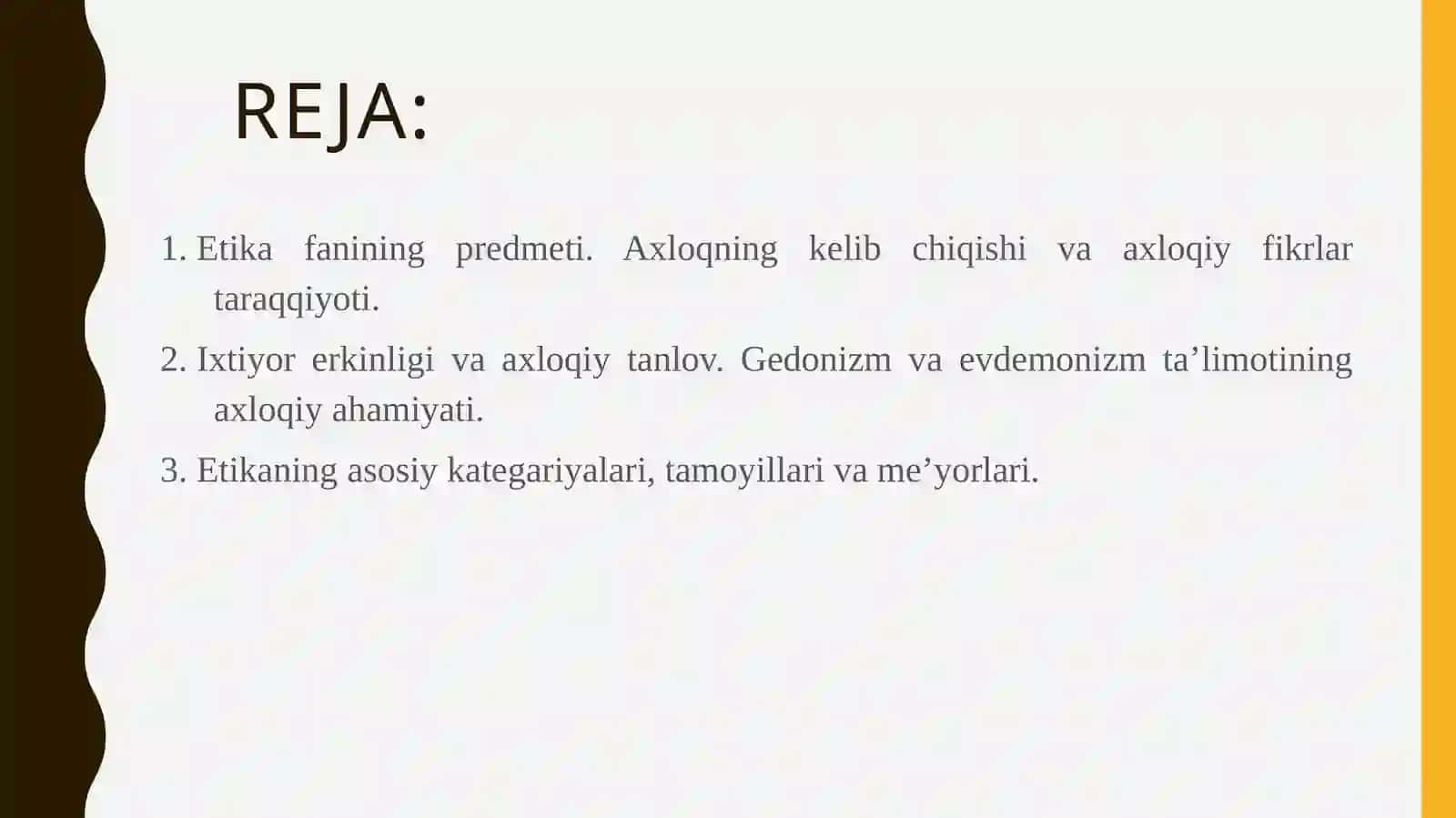 Axloq falsafasi(etika) 2