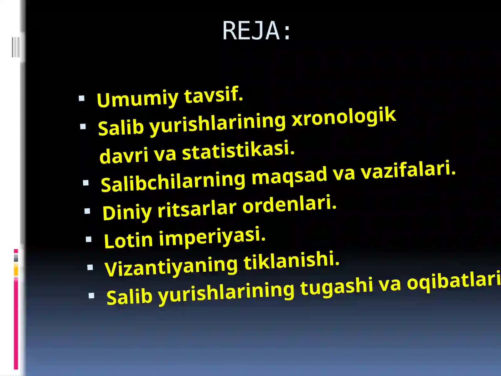 Salib yurishlari va uning oqibatlari 2
