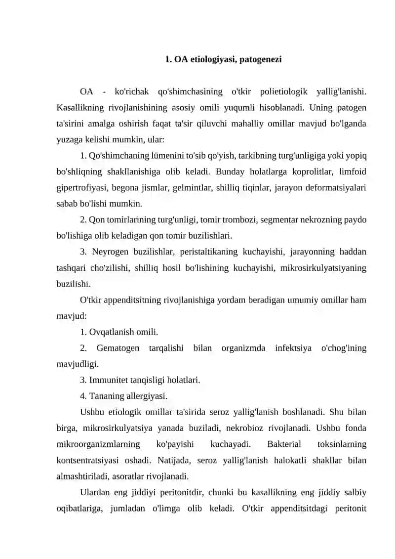 OA etiologiyasi, patogenezi 2