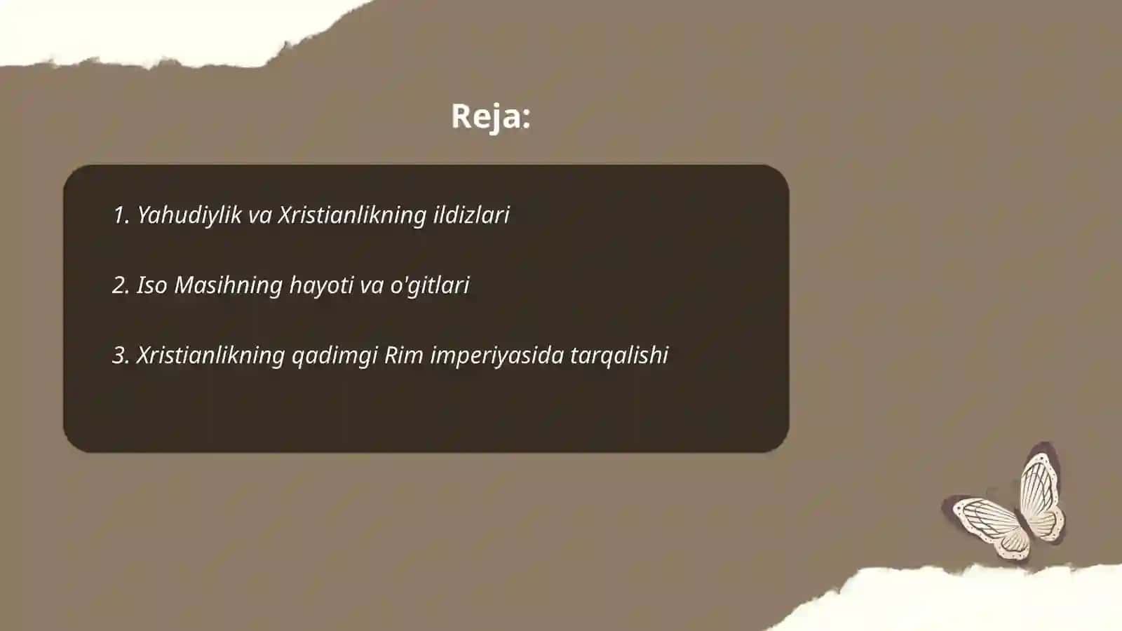 Xristian ideologiyasining vujudga kelishi 2
