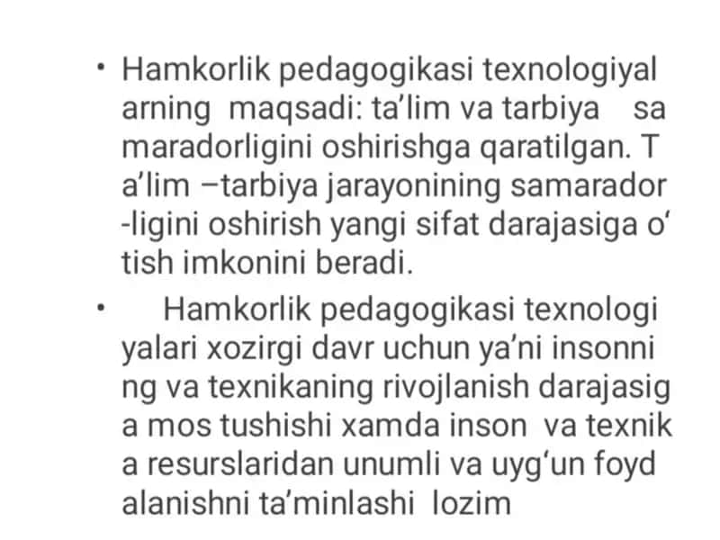 Hamkorlik pedagogik texnologiyasi 2